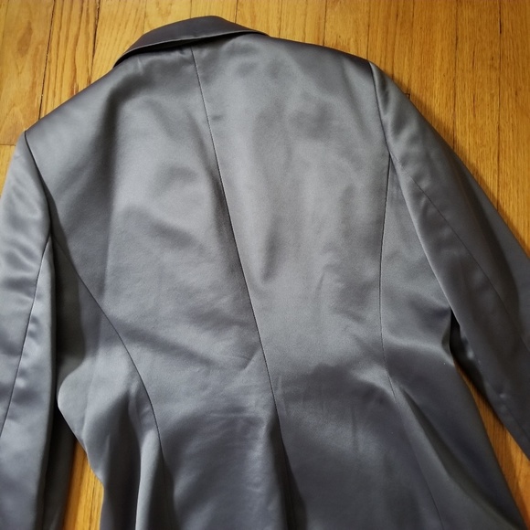 Prague 90's Style Dressy Blazer Silver 12 - Picture 8 of 8